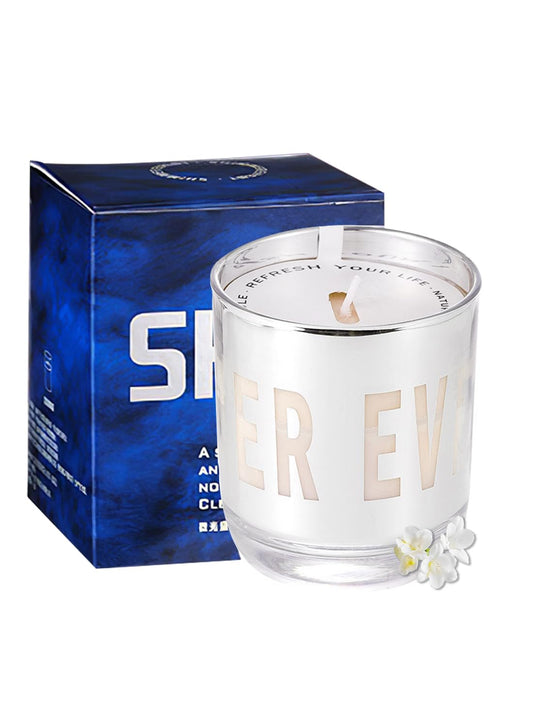 NOVO Scented Candle, 150g Natural Soy Wax Blend with Pure Essential Oils, Translucent Cup Creates Ambient Vibe for Home-Thorned Rose