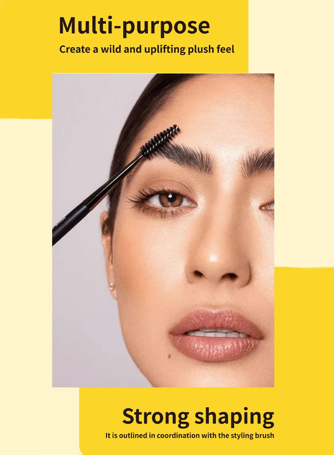 NOVO Eyebrow Gel, Brows Styling Glue, Multi-Purpose Quick-Drying Extreme Hold Sweatproof Brow Makeup for Women, 10ml