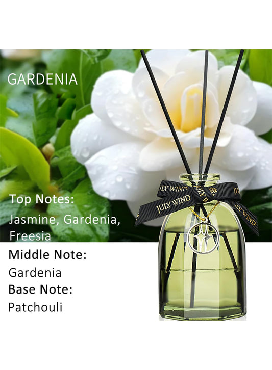 NOVO Scented Oil Diffuser with 5 Reed Sticks, Home Fragrance for Bathroom, Office & Home D¨¦cor 150ml -Gardenia