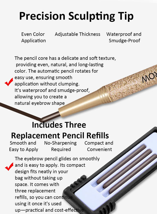 NOVO Eyebrow Stamp Shaping Kit, Waterproof, Sweatproof and Easy to Use, Light Grey