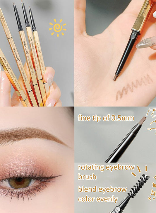 NOVO Eyebrow Pencil with Spiral Brush, Micro-Fine Tip, Waterproof Brow Pen 01