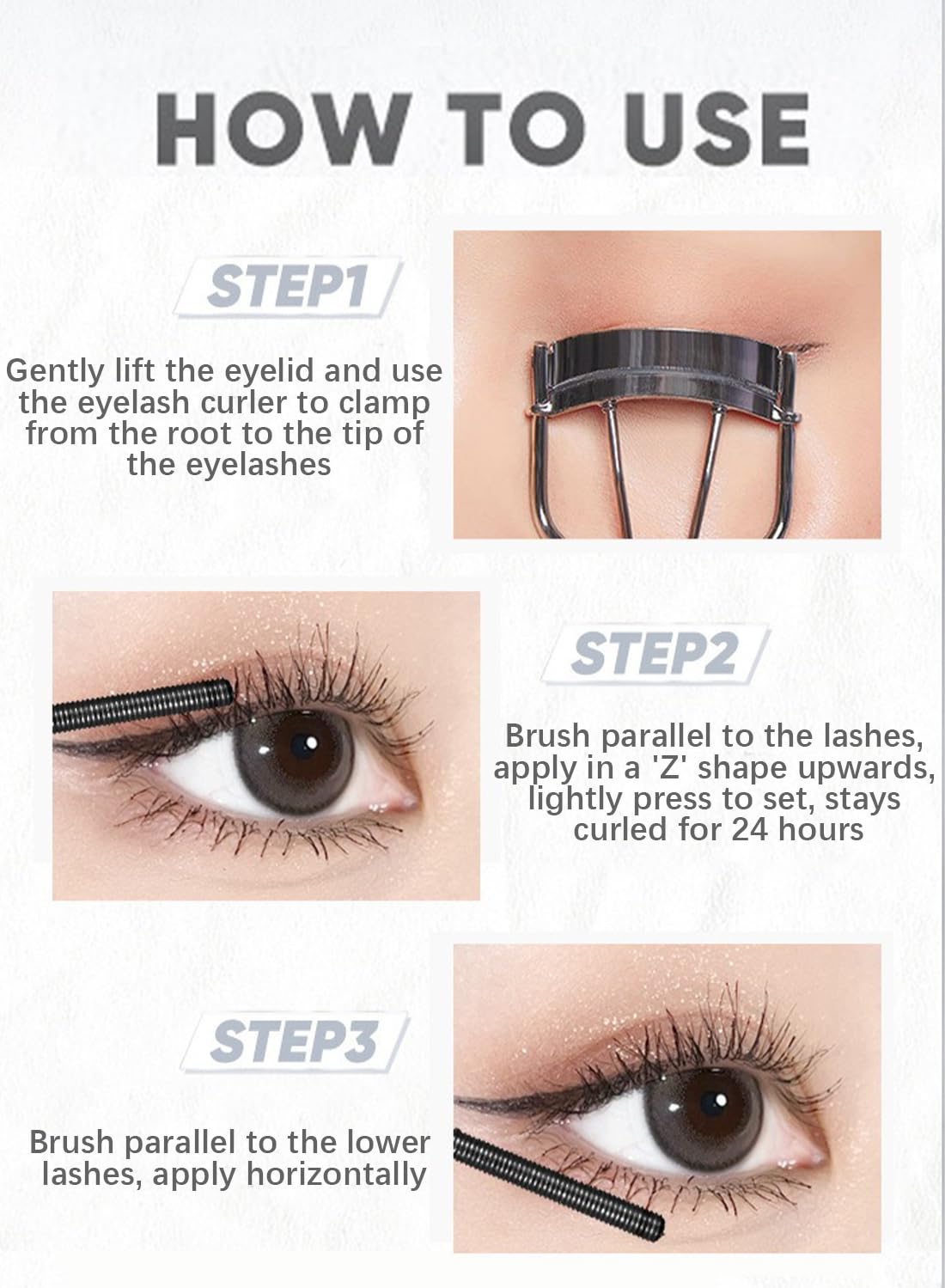 NOVO Mascara, Volumizing Lengthening Defining Lifting Curling Multiplying Eye Makeup Lash Extension, No Smudging Long Lasting Waterproof Mascara for Women Natural Black