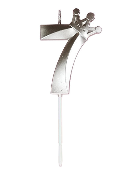 Birthday Number Candles for Cake Decoration, Glittery Cake Toppers with Cute Designs, Perfect for Kids' Parties, Anniversaries, and Celebrations-ROSE GOLD(No.7)