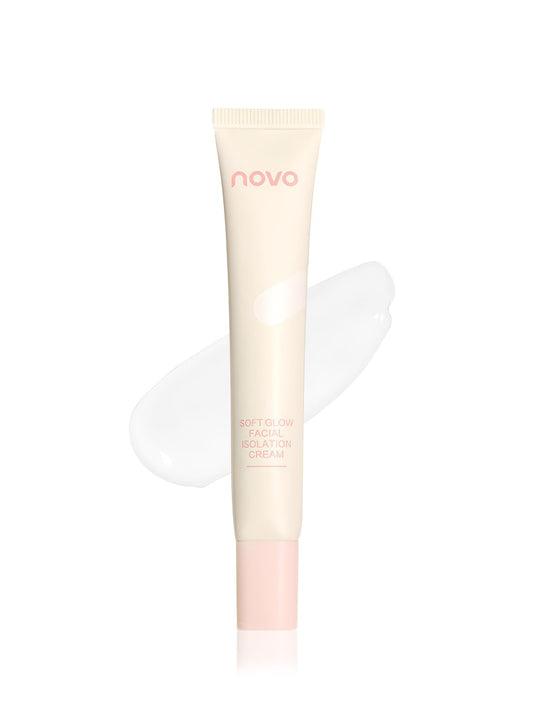 NOVO Color Correcting Facial Serum, Isolation Cream, Invisible Pore Face Makeup Primer, Long Lasting Skin Tone Corrector for Face, Moisturizing Concealer Foundation for Women 25G 03#