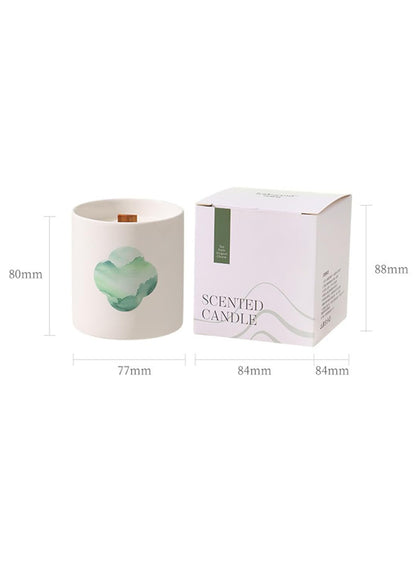 NOVO Aromatherapy Scented Oil Candle ¨C Natural & Long-Lasting Tea Aroma for Bedroon, Office & Cozy D¨¦cor 190g -Green Tea