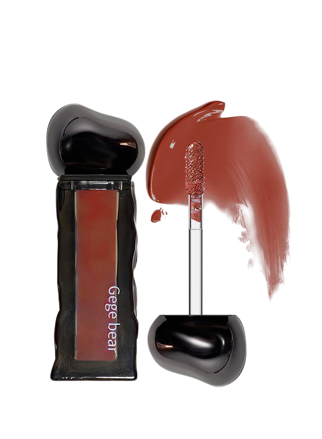 NOVO Lip Gloss, Mirror Ultra Hydrating Long Lasting Nonstick Cup High Pigmented Liquid Lipstick, Plump Lips and Improve Complexion Maple Leaf Red 04#