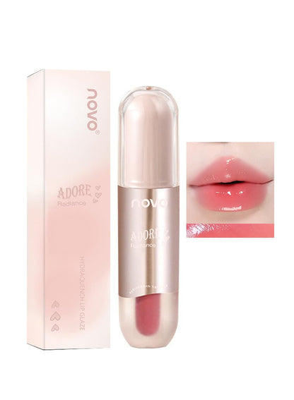 NOVO Lip Gloss, Glossy Plumping Lip Glaze, Hydrating Plumper Lipstick Liquid 022 3.5g