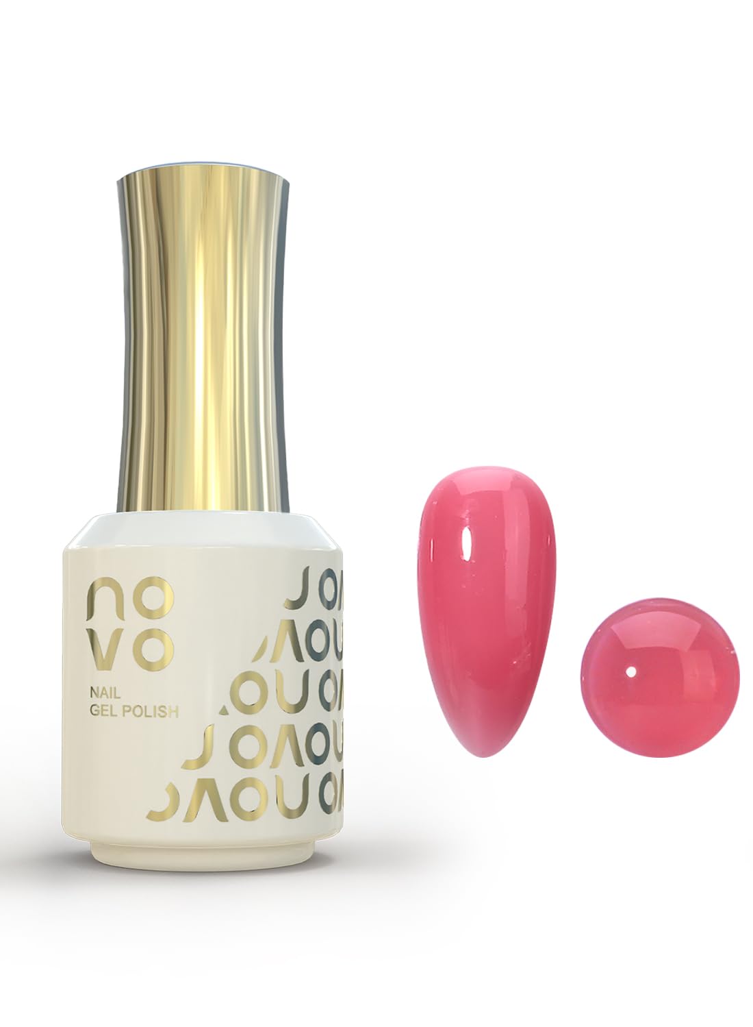 novo 5-in-1 Gel Polish, UV LED Multifunctional Builder Nail Gel 15ml-ND13# Pink