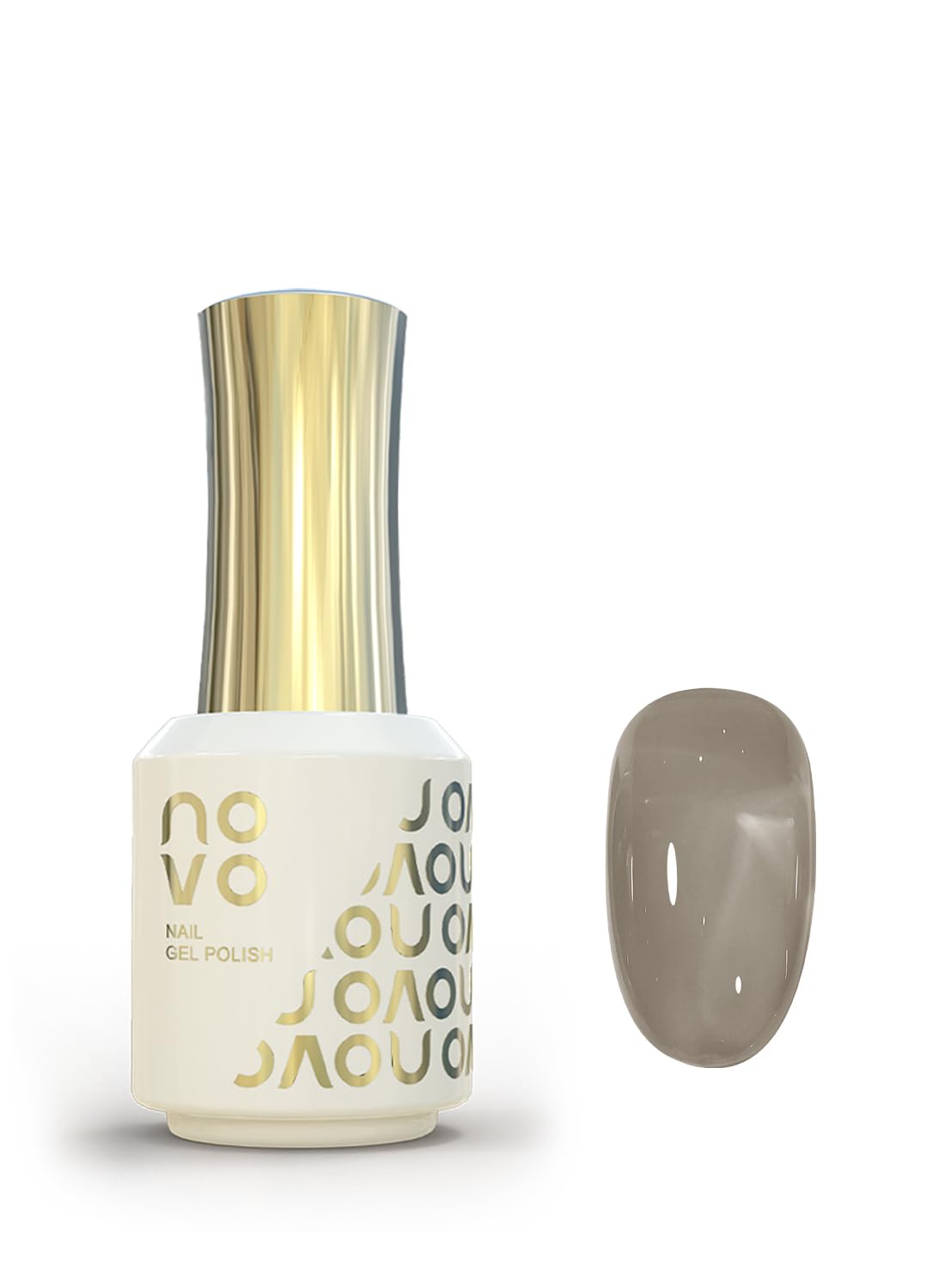novo Jelly Gel Nail Polish, Sheer Nail Polish, UV LED Gel for DIY 12ml-NC154# Grey