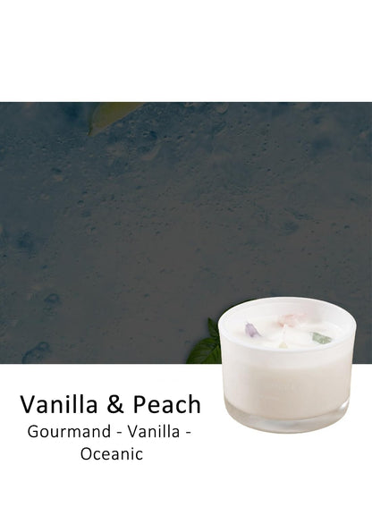NOVO Scented Candles, 90g Natural Soy Wax Blend Aromatherapy Candle with Pure Essential Oils & Decorative Crystal-Black