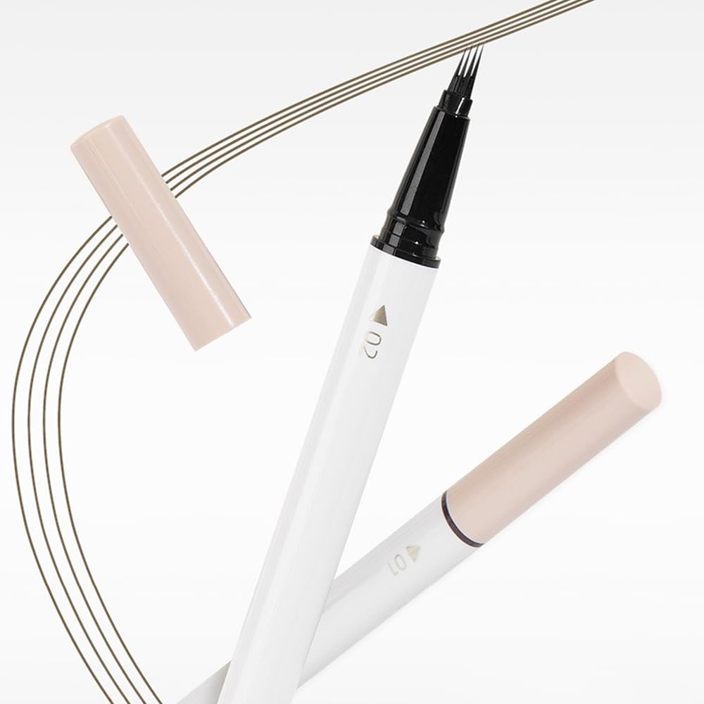 NOVO Eyebrow Pencil Liquid, Precise 4 Pronged Brow Pen, Lasting Waterproof S03