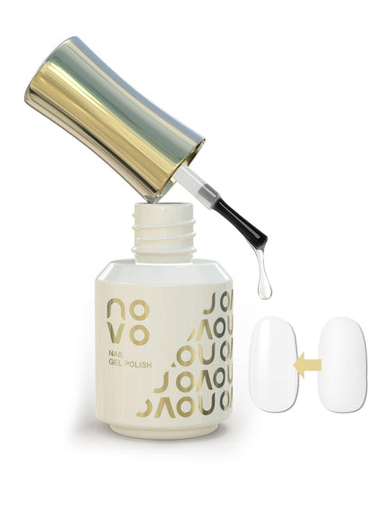 novo Clear Gel Top Coat, UV & LED Cured Soak-Off Nail Polish for Women 15ml