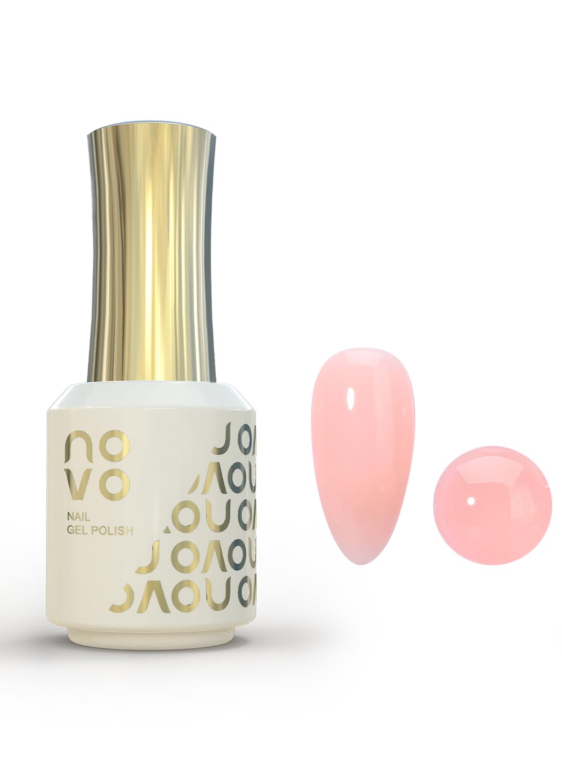 novo 5-in-1 Gel Polish, UV LED Multifunctional Builder Nail Gel 15ml-ND1# White