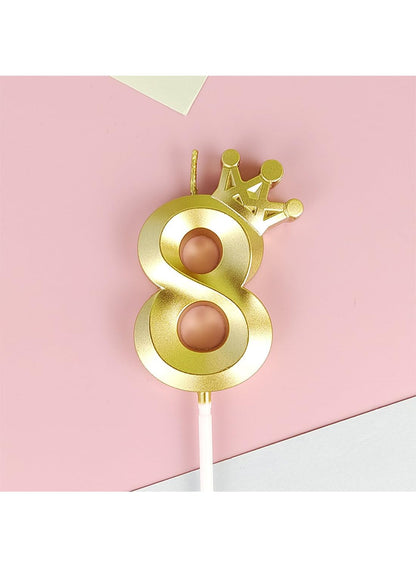 Birthday Number Candles for Cake Decoration, Glittery Cake Toppers with Cute Designs, Perfect for Kids' Parties, Anniversaries, and Celebrations-