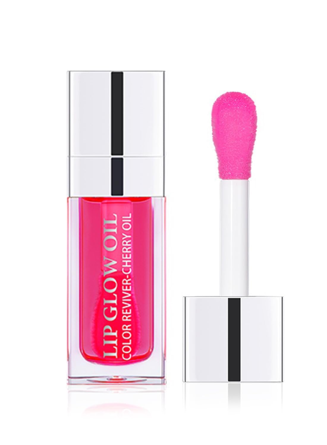 NOVO Glossy Lip Oil, Lasting Moisturizing Glimmer Glow to Fade Lines 9ml-015# Cherry Pink