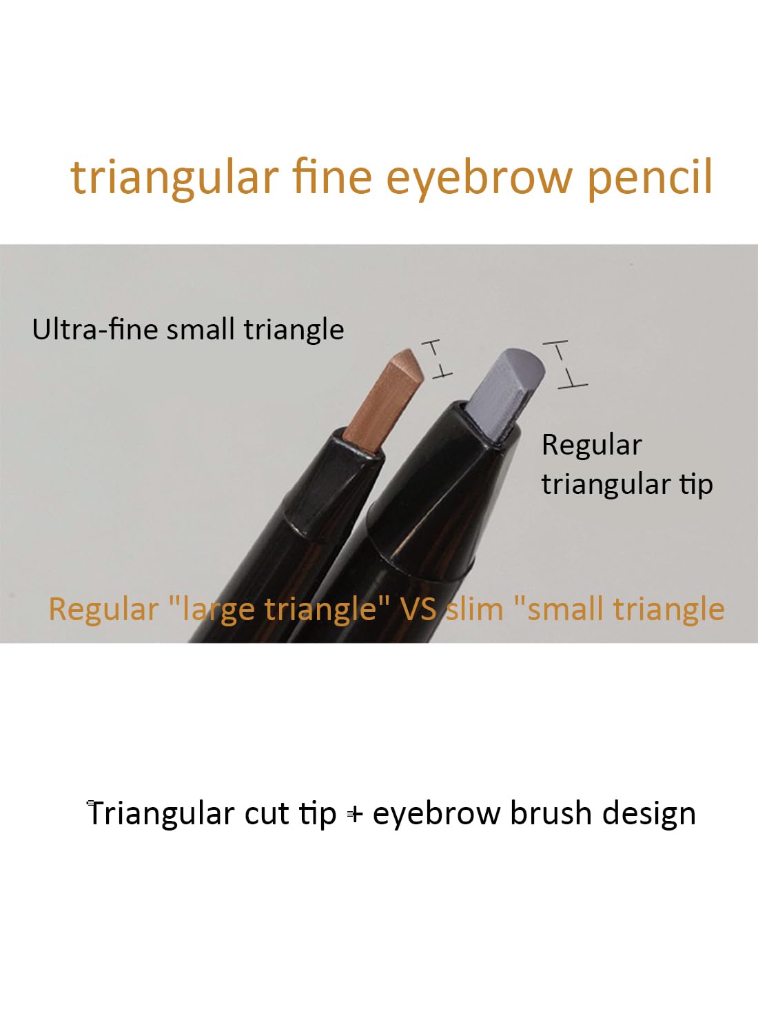 NOVO Eyebrow Pencil with Spiral Brush, Micro-Fine Tip, Waterproof Brow Pen 05