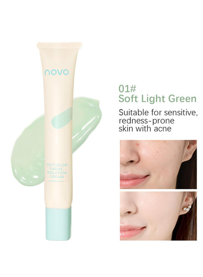 NOVO Color Correcting Facial Serum, Isolation Cream, 25G
