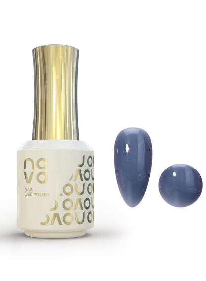 novo 5-in-1 Gel Polish, UV LED Multifunctional Builder Nail Gel 15ml-ND14# Blue