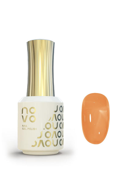 novo Jelly Gel Nail Polish, Sheer Nail Polish, UV LED Gel for DIY 12ml-NC90# Orange