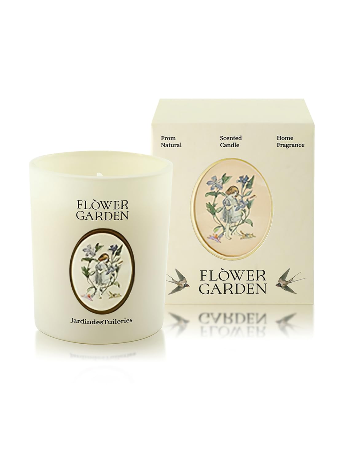 NOVO Scented Candle- 100g Natural Soy Wax Blend Aromatherapy Candle with Pure Essential Oils -Iris Woven