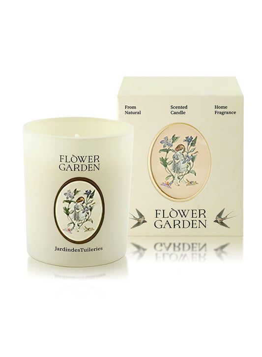 NOVO Scented Candle- 100g Natural Soy Wax Blend Aromatherapy Candle with Pure Essential Oils -Iris Woven