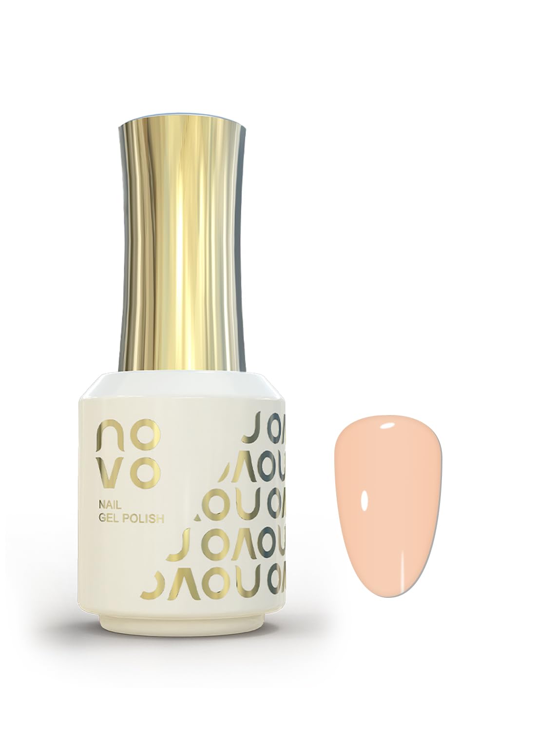 novo Rubber Base Gel, Shiny UV LED Gel Nail Polish for Women 12ml-NB9# Nude Pink