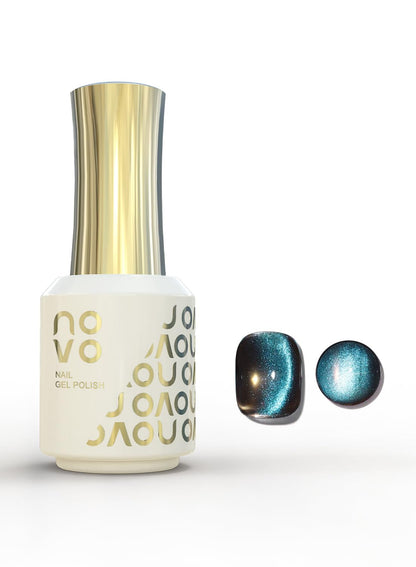 novo Cat Eye Gel Nail Polish, Nail Art Soak Off for Women 12ml-NA1# Light Purple