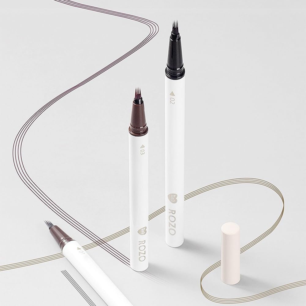 NOVO Eyebrow Pencil Liquid, Precise 4 Pronged Brow Pen, Lasting Waterproof S02
