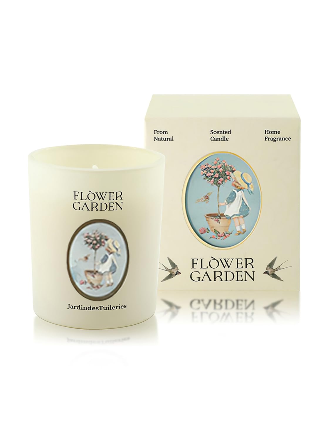 NOVO Scented Candle- 100g Natural Soy Wax Blend Aromatherapy Candle with Pure Essential Oils -Tangerine Glow