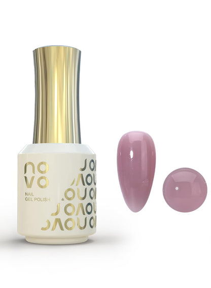 novo 5-in-1 Gel Polish, UV LED Multifunctional Builder Nail Gel 15ml-ND11# Purple