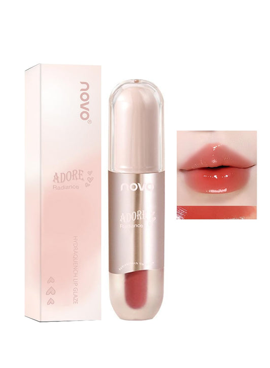 NOVO Lip Gloss, Glossy Plumping Lip Glaze, Hydrating Plumper Lipstick Liquid 01 3.5g