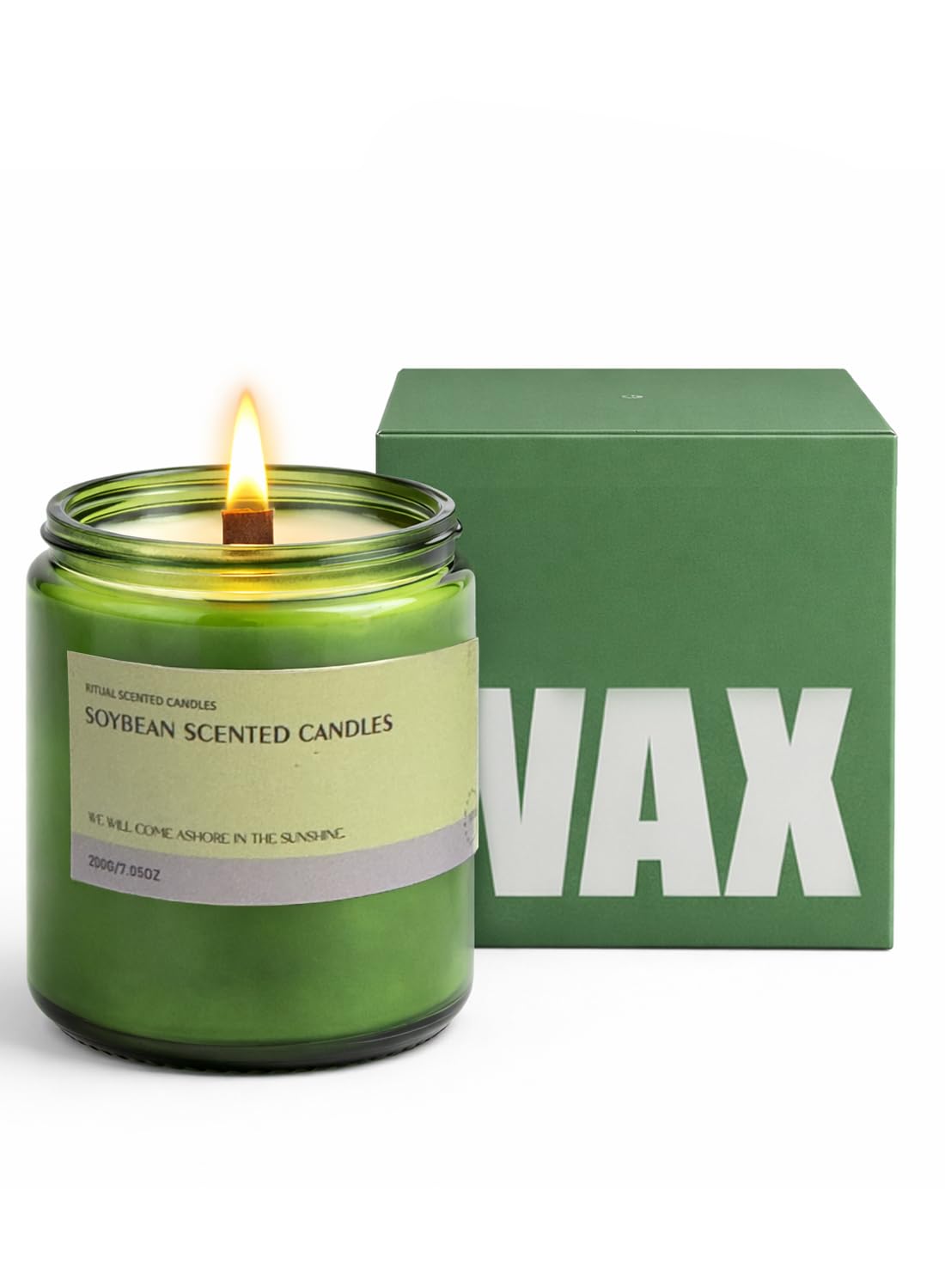 Scented Candle, Aromatherapy Soy Candles, 50 Hours Burn Time, Ideal for Home, Office D¨¦cor, 200g-Bergamot