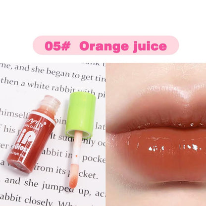 NOVO 6 Pcs Lip Gloss Set, Clear Crystal Jelly Liquid Lipstick, Soft Moisturizing Hydrating Non-Sticky Plumping Lip Oil, Lip Tint, Lip Makeup Gift for Women & Girls