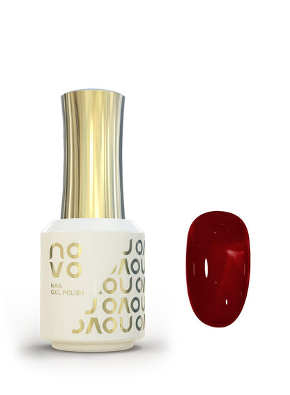 novo Jelly Gel Nail Polish, Sheer Nail Polish, UV LED Gel for DIY 12ml-NC130# Red