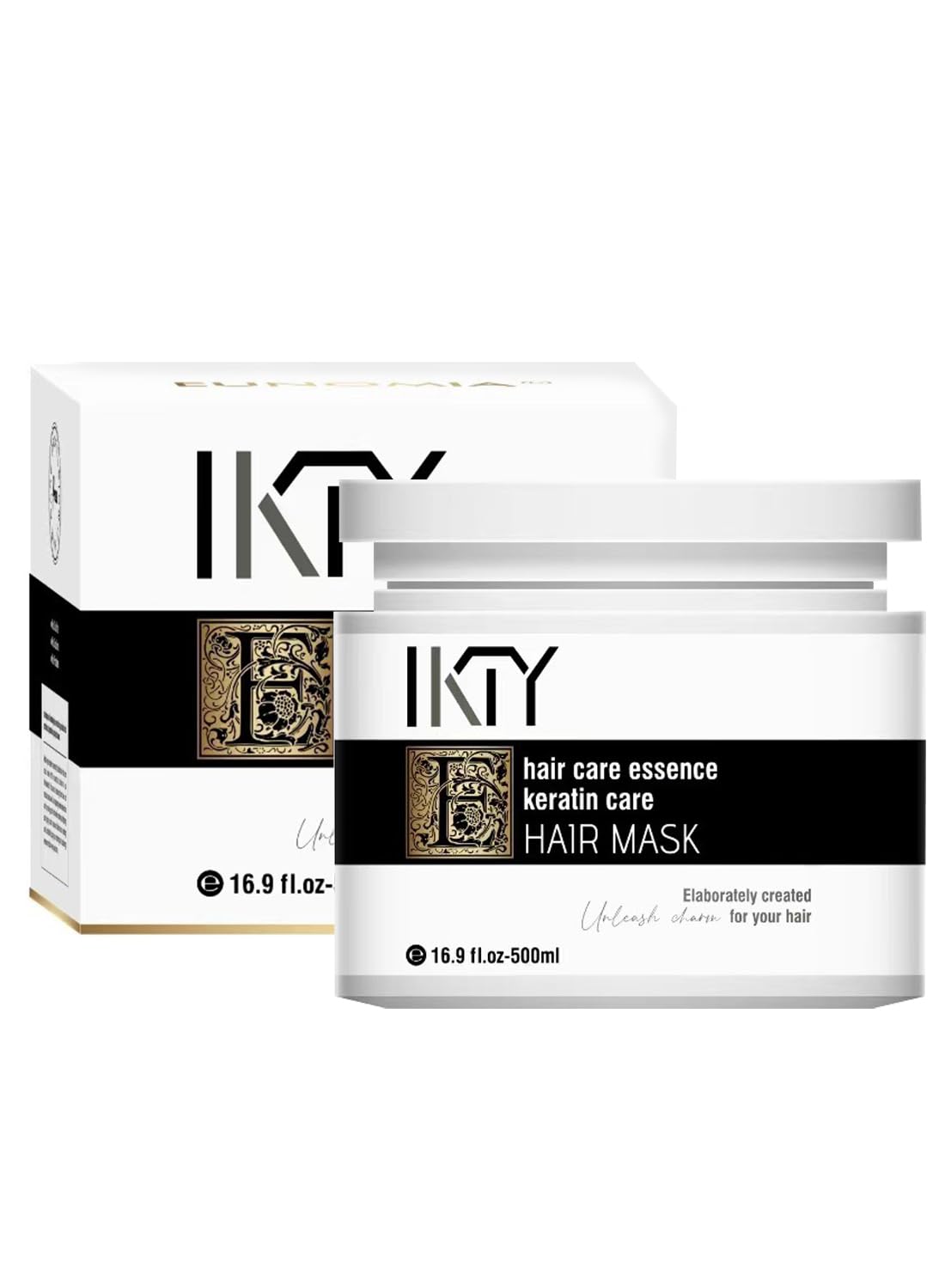 Keratin Hair Mask, Essence Care Reduce Frizz, Repair Damage, 500ml