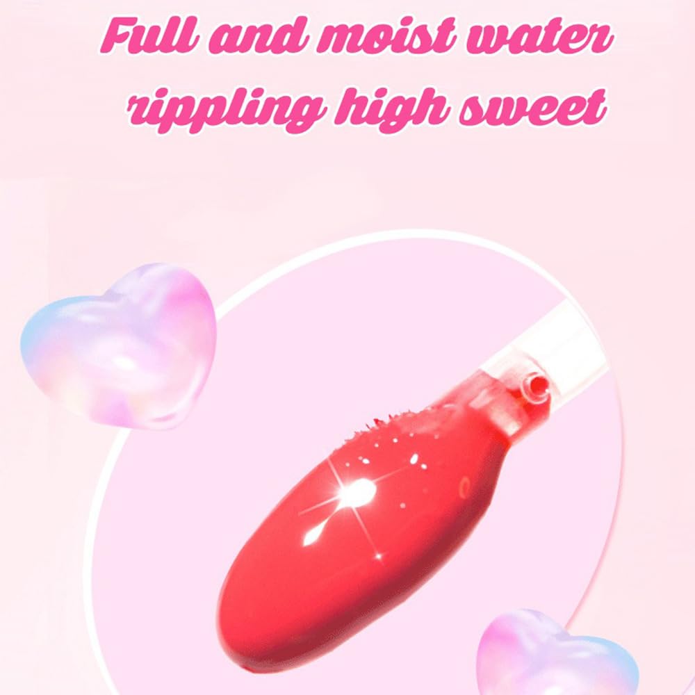 NOVO 6 Pcs Lip Gloss Set, Clear Crystal Jelly Liquid Lipstick, Soft Moisturizing Hydrating Non-Sticky Plumping Lip Oil, Lip Tint, Lip Makeup Gift for Women & Girls