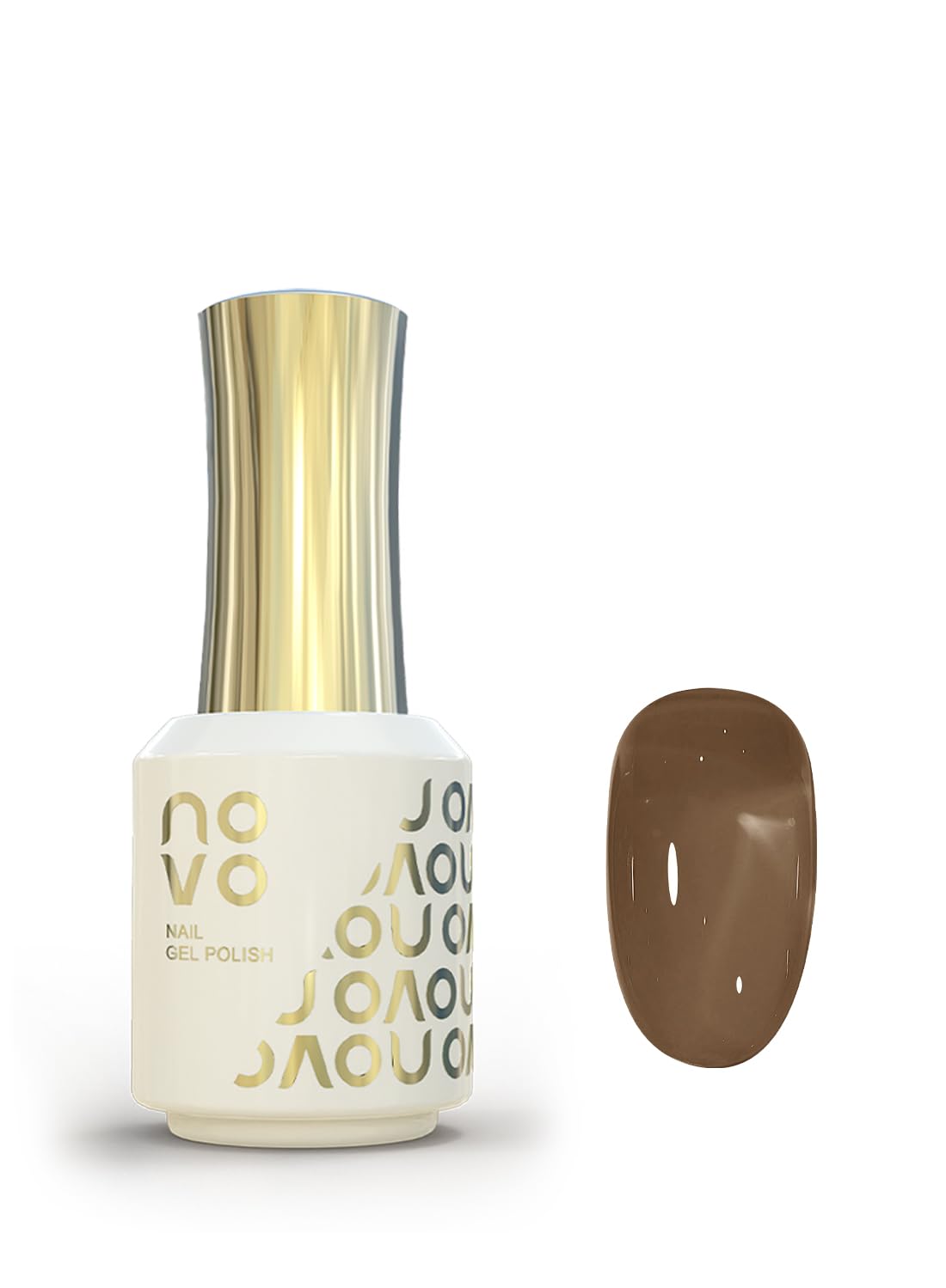novo Jelly Gel Nail Polish, Sheer Nail Polish, UV LED Gel for DIY 12ml-NC140# Brown