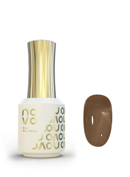 novo Jelly Gel Nail Polish, Sheer Nail Polish, UV LED Gel for DIY 12ml-NC140# Brown
