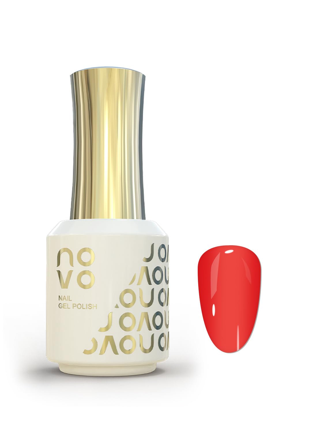 novo Rubber Base Gel, Shiny UV LED Gel Nail Polish for Women 12ml-NB1# Nude Beige
