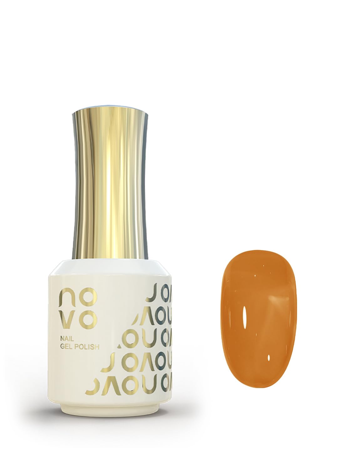 novo Jelly Gel Nail Polish, Sheer Nail Polish, UV LED Gel for DIY 12ml-NC56# Orange
