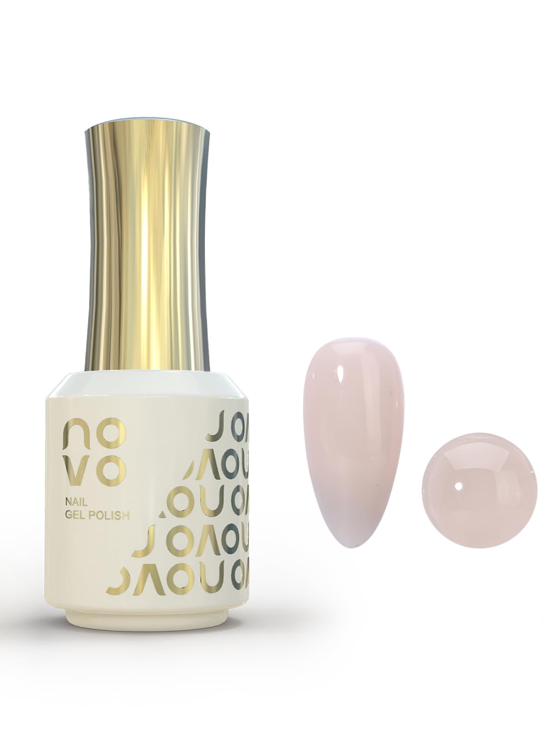 novo 5-in-1 Gel Polish, UV LED Multifunctional Builder Nail Gel 15ml-ND1# White