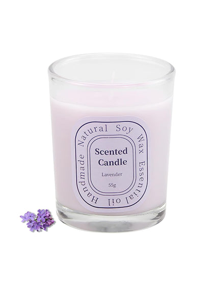 NOVO Scented Candles, Natural Soy Wax Blend Aromatherapy Candle with Pure Essential Oils 55g-Vanilla