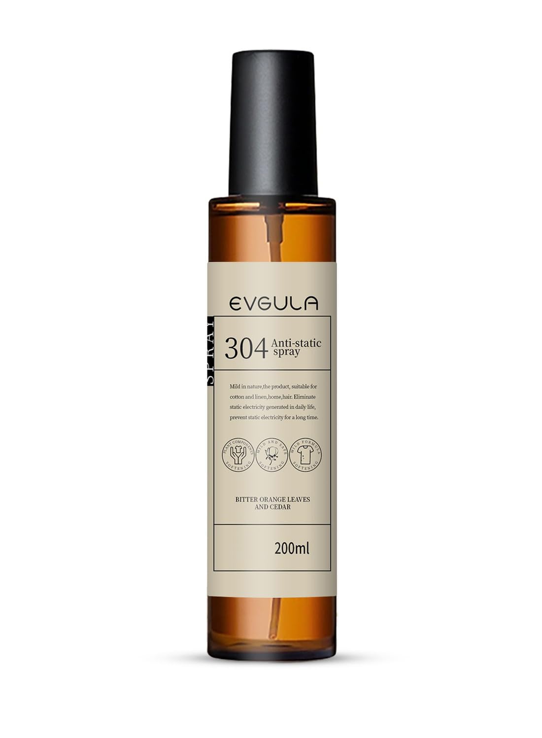 Anti-Static Spray, Odor Eliminator & Anti-Wrinkle De-Cling for Clothes, 200ml