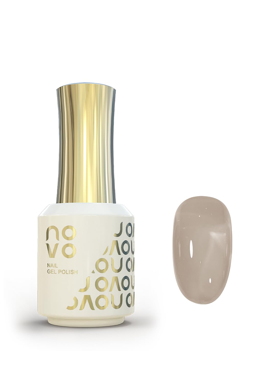 novo Jelly Gel Nail Polish, Sheer Nail Polish, UV LED Gel for DIY 12ml-NC72# Grey