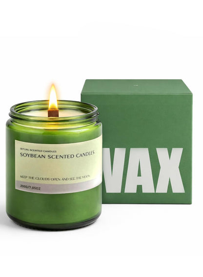 Scented Candle, Aromatherapy Soy Candles, 50 Hours Burn Time, Ideal for Home, Office D¨¦cor, 200g-Bergamot