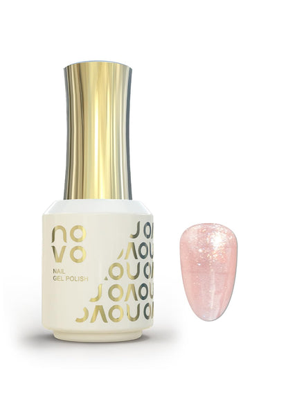 novo Rubber Base Gel, Shiny UV LED Gel Nail Polish for Women 12ml-NB1# Nude Beige