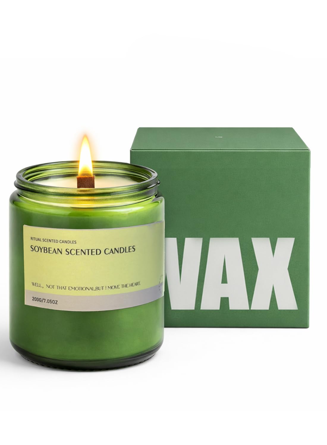 Scented Candle, Aromatherapy Soy Candles, 50 Hours Burn Time, Ideal for Home, Office D¨¦cor, 200g-Bergamot