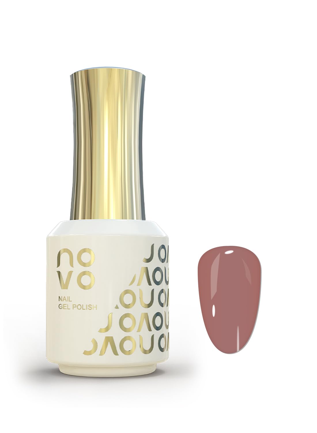 novo Rubber Base Gel, Shiny UV LED Gel Nail Polish for Women 12ml-NB1# Nude Beige