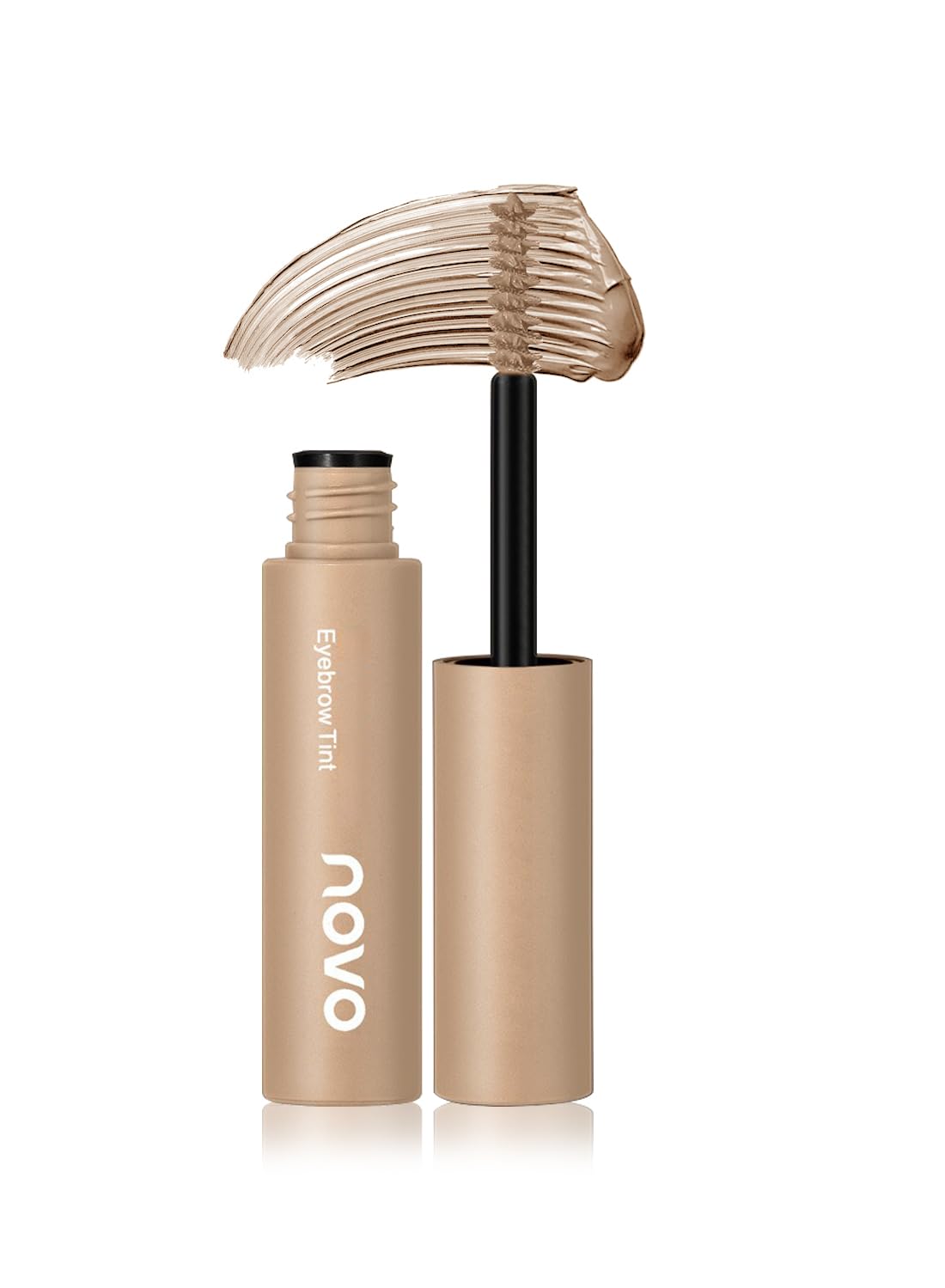 NOVO Eyebrow Tint, Semi Permanent Brow Tint, Waterproof Smudge Proof Long Lasting Eyebrow Tattoos, Instant Brow Dye, Hair Dying for Salon Home Use 4.8g Dark Coffee Brown 01#