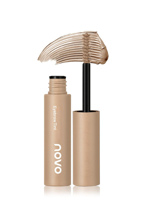 NOVO Eyebrow Tint, Semi Permanent Brow Tint, Waterproof Smudge Proof Long Lasting Eyebrow Tattoos, Instant Brow Dye, Hair Dying for Salon Home Use 4.8g Light Brown 04#